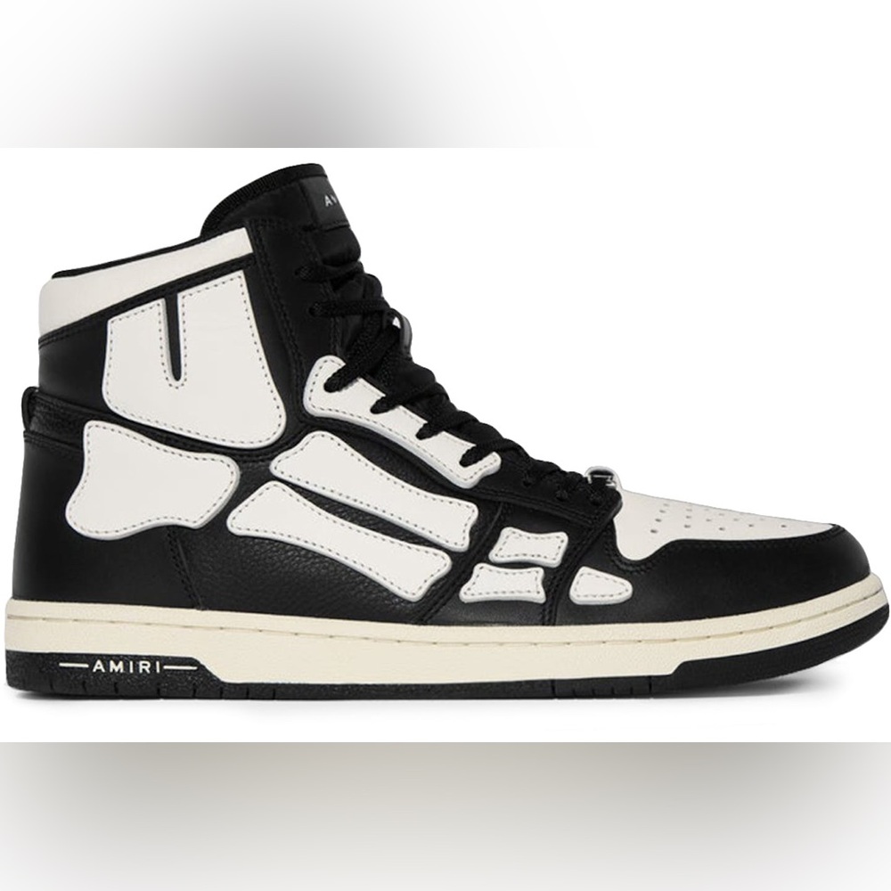AMIRI Skel Top Hi Black Black White